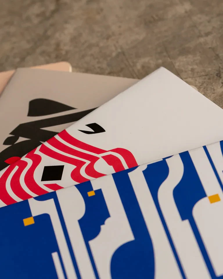 The Notebooks by Wissam Shawkat — calligraphy art journal set with Arabic letterform covers