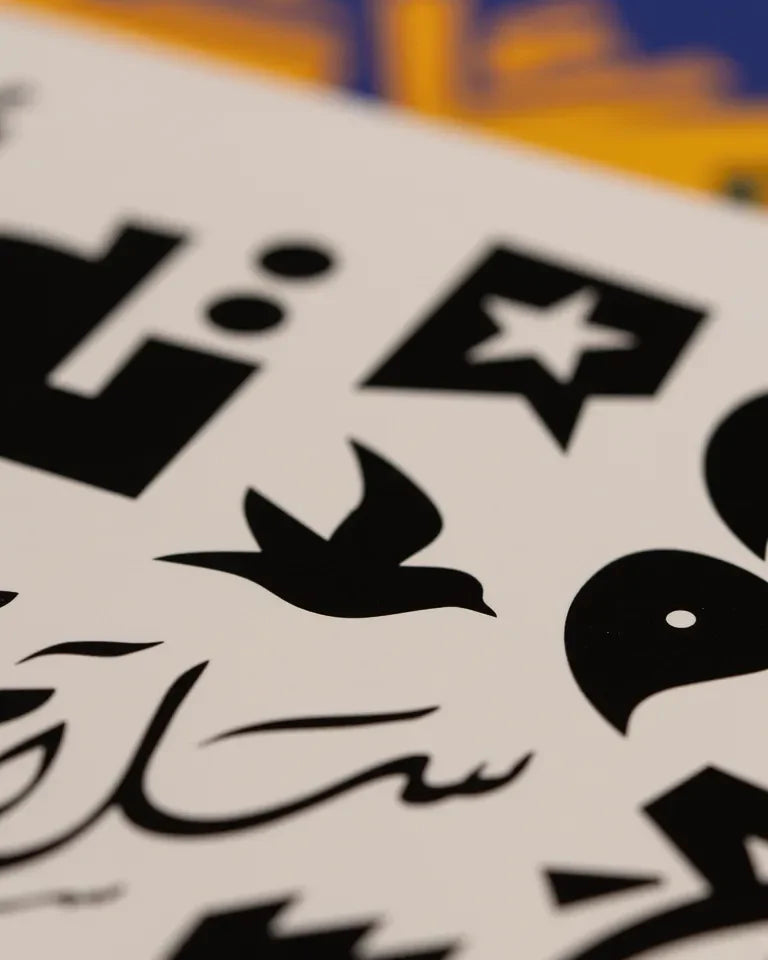 The Notebooks by Ibrahim Zaki — calligraphy art journal set with bold contemporary Arabic lettering covers