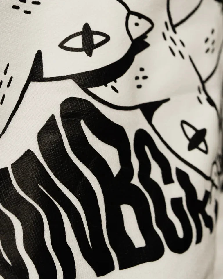 Free Birds Hoodie by Naji Al-Ali LMNBCK — premium cotton hoodie with bold black bird illustration